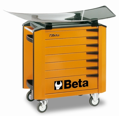 Wózek narzędziowy BETA C34 + wspornik do szyb C34/PC