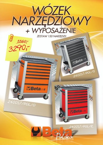 Wózek narzędziowy BETA C24S z wyposażeniem